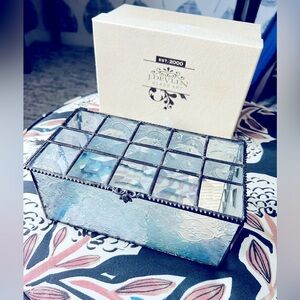 Vintage-Inspired Stained Glass Keepsake Box by J. Devlin Artisan Jewelry Box